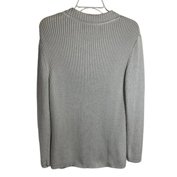 DRAPER'S & DAMON'S Elegant Women's Luxury Cardigan Large Silver/Grey Embellished - Picture 15 of 15